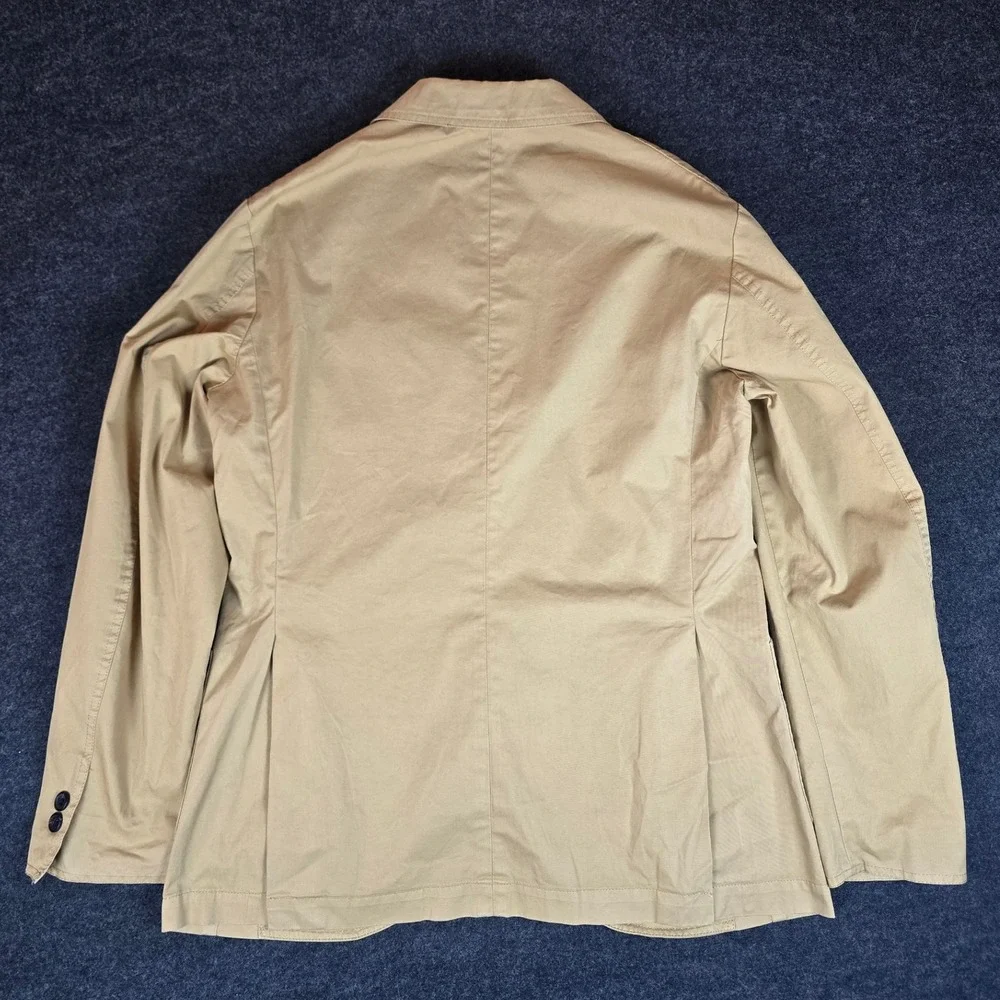 Spier Mackay Mens Khaki Unstructured Slim Normal Sportcoat Blazer Size 38S